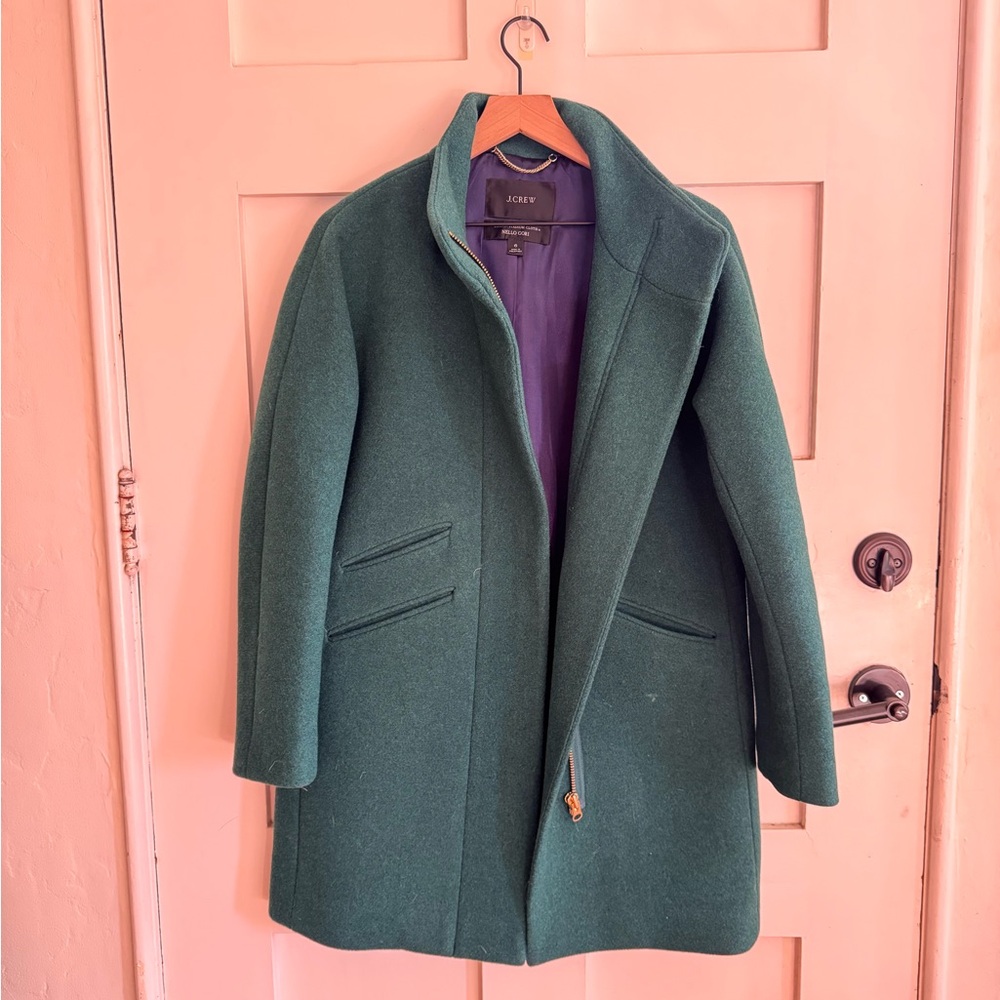 J. Crew Women's Green Pea Coat